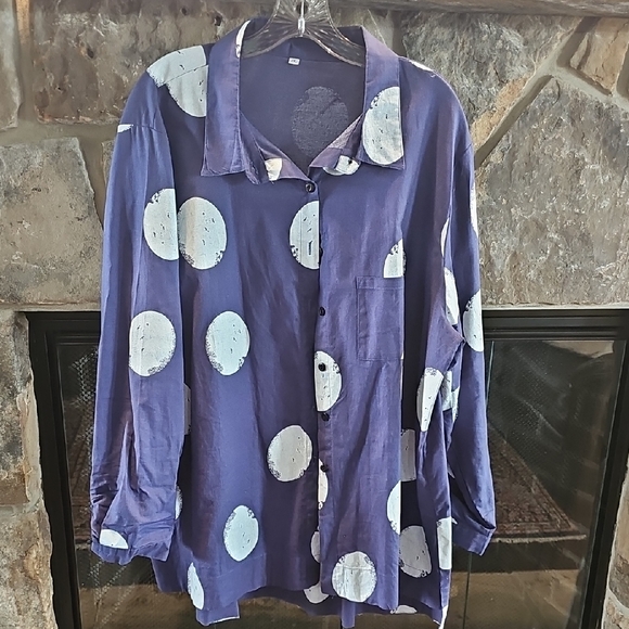 None Tops - GUC Oversized Button-Up Shirt  2X